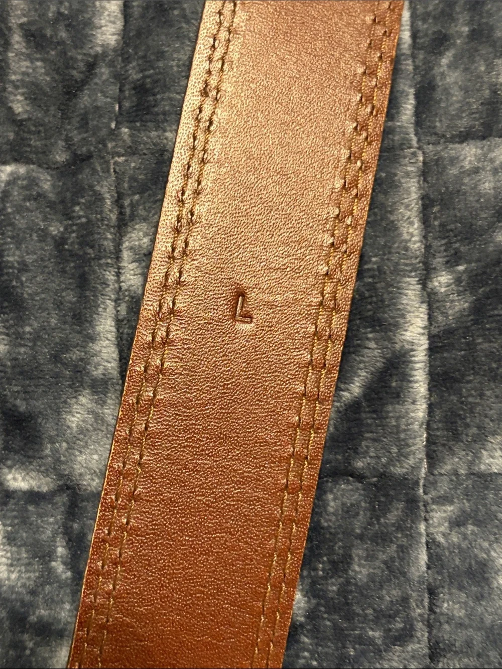 Tecovas Tan Leather Belt with Brass-Tone Buckle